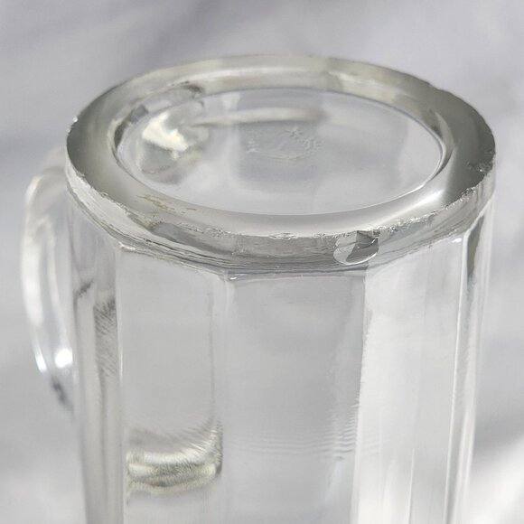 Vintage German Beer Mug Sachsische Glasfabrik 0.25L Sm Glass Mug for Stein Lid - Picture 6 of 8